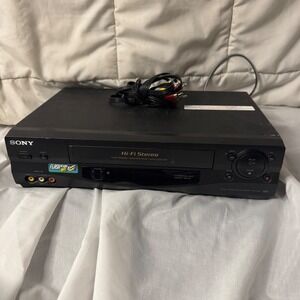 Sony SLV N55 Hi Fi Stereo VHS Video Cassette Recorder Player with Cables